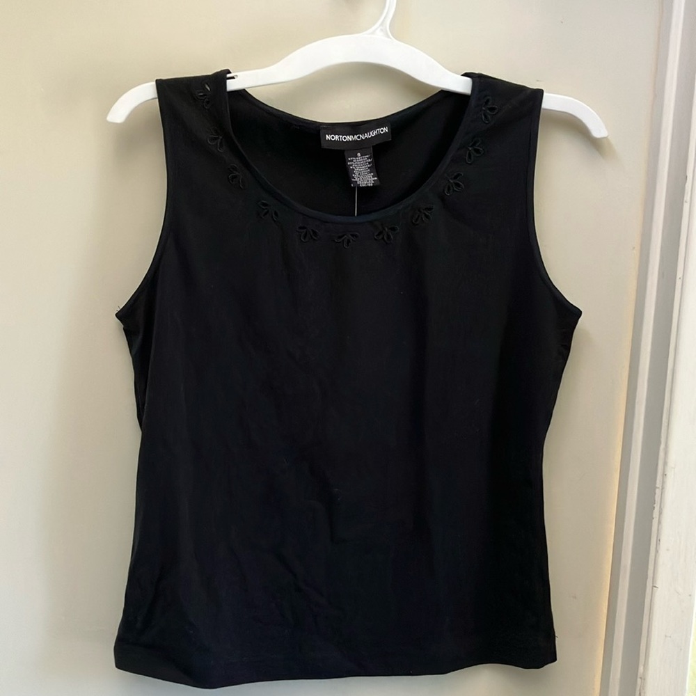 Small black top washable new Norton Mcnaughton